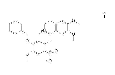 1-[5-(benzyloxy)-4-methoxy-2-nitrobenzyl]-6,7-dimethoxy-2-methyl-3,4-dihydroisoquinolinium iodide