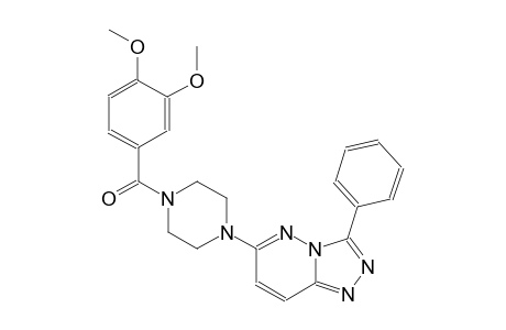 [1,2,4]triazolo[4,3-b]pyridazine, 6-[4-(3,4-dimethoxybenzoyl)-1-piperazinyl]-3-phenyl-