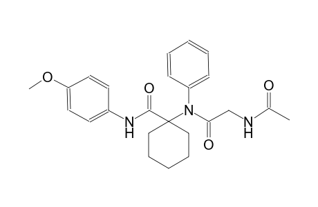 N-{1-[2-(4-methoxyphenyl)acetyl]cyclohexyl}-4-oxo-N-phenylpentanamide