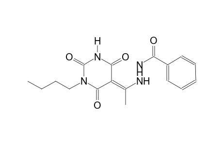 N'-[(1E)-1-(1-butyl-2,4,6-trioxotetrahydro-5(2H)-pyrimidinylidene)ethyl]benzohydrazide