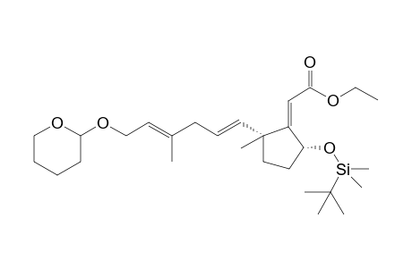 Ethyl {(Z)-5alpha-{[(tert-butyl)dimethylsilyl]oxy}-2alpha-{(E,E)-4-methyl-6{[(RS)-tetrahydro-2H-pyran-2-yl]oxy}hexa-1,4-dienyl}-2-methylclopentylidene}acetate