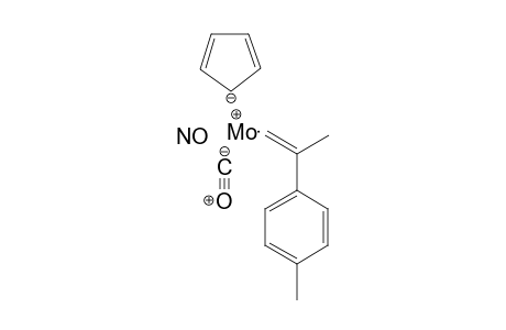 Carbonylcyclopentadienyl(2-(4-methylphenyl)-1-propene-1-ylidene]nitrosylmolybdenum(0)