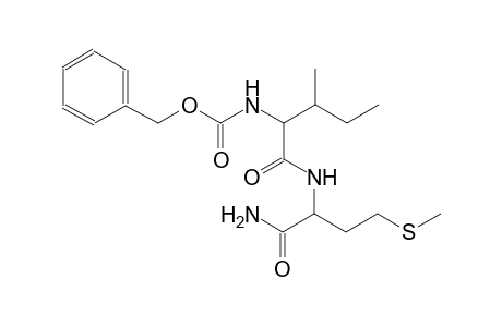 benzyl (1S)-1-({[(1S)-1-(aminocarbonyl)-3-(methylsulfanyl)propyl]amino}carbonyl)-2-methylbutylcarbamate