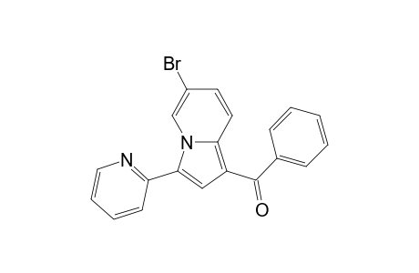 1-Phenylcarbonyl-3-(2-pyridyl)-6-bromo-indolizine