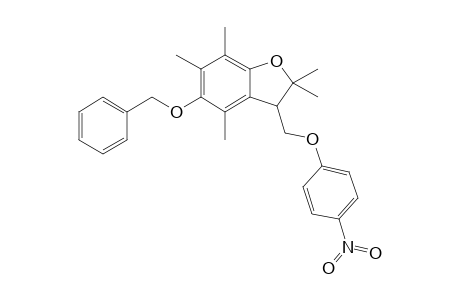 2,2,4,6,7-pentamethyl-3-[(4-nitrophenoxy)methyl]-5-phenylmethoxy-3H-1-benzofuran