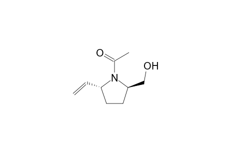 (2R*,5R*)-1-Acetyl-2-hydroxymethyl-5-vinyl-pyrrolidine
