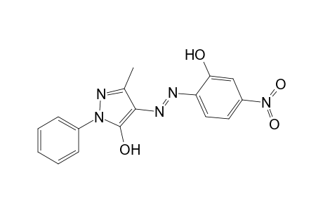 1-Phenyl-3-methyl-5-hydroxy-4-(2-hydroxy-4-nitrophenylazo)pyrazole
