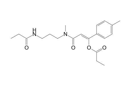 (Z)-N-Methyl-N-{3'-[(propionylamino)propyl]-.beta.-propionyloxy}-4-methylcinnamamide