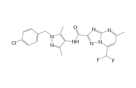 N-[1-(4-chlorobenzyl)-3,5-dimethyl-1H-pyrazol-4-yl]-7-(difluoromethyl)-5-methyl[1,2,4]triazolo[1,5-a]pyrimidine-2-carboxamide