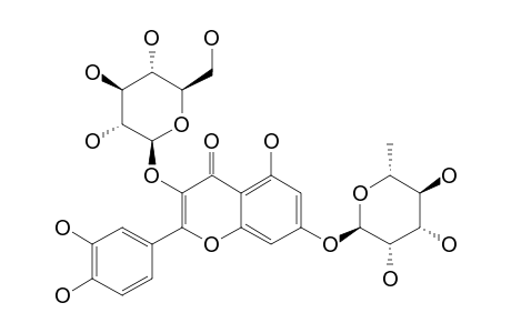 QUERCETIN-3-O-BETA-D-GLUCOPYRANOSYL-7-O-ALPHA-L-RHAMNOPYRANOSIDE