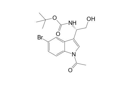 N-[(1S)-1-(1-acetyl-5-bromo-3-indolyl)-2-hydroxyethyl]carbamic acid tert-butyl ester