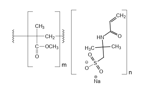 Poly(methyl methacrylate-co-2-acrylamido-2-methylpropane sulfonic acid), sodium salt