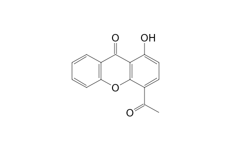 4-acetyl-1-hydroxyxanthen-9-one