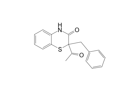 2-acetyl-2-(phenylmethyl)-4H-1,4-benzothiazin-3-one