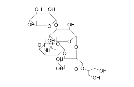 3-ACETAMIDO-3-DEOXY-ALPHA-D-FUCOPYRANOSYL-(1->3)-[ALPHA-L-RHAMNOPYRANOSYL-(1->3)-ALPHA-L-RHAMNOPYRANOSYL-(1->2)]-ALPHA-L-RHAMNOPYRANOSYL-(1->2)-GLYCEROL