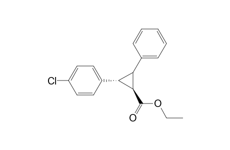 Ethyl (trans)-2-(p-chlorophenyl)-3-phenylcyclopropane-1-carboxylate