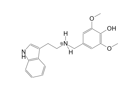 N-(4-hydroxy-3,5-dimethoxybenzyl)-2-(1H-indol-3-yl)ethanaminium