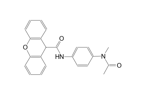 N-{4-[acetyl(methyl)amino]phenyl}-9H-xanthene-9-carboxamide