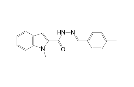 1-Methylindole-2-carboxylic acid, (p-methylbenzylidene)hydrazide