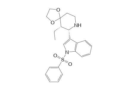 cis-3-Ethyl-2-[1-(Phenylsulfonyl)-3-indolyl]-4-piperidone Ethylene Acetal