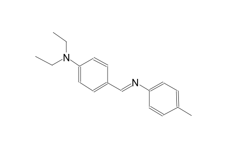 N,N-Diethyl-4-((E)-[(4-methylphenyl)imino]methyl)aniline