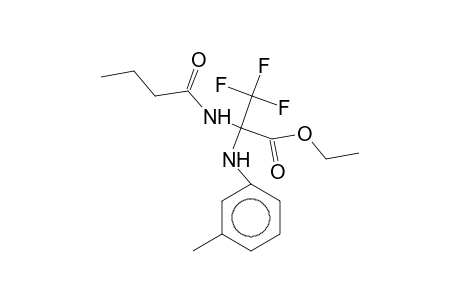 Ethyl 2-(butyrylamino)-3,3,3-trifluoro-2-(3-toluidino)propanoate