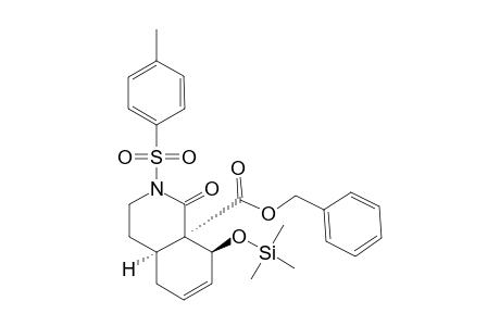 endo-(4aRS,8RS,8aRS)-8a-(Benzyloxycarbonyl)-1-oxo-2-(p-toluenesulfonyl)-8-(trimethylsiloxy)-1,2,3,4,4a,5,8,8a-octahydroisoquinoline