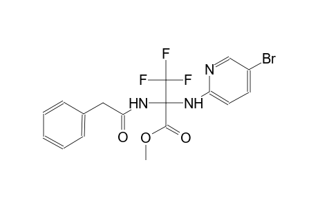 methyl 2-[(5-bromo-2-pyridinyl)amino]-3,3,3-trifluoro-2-[(phenylacetyl)amino]propanoate