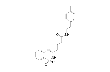 4-(1,1-dioxido-2H-1,2,4-benzothiadiazin-3-yl)-N-[2-(4-methylphenyl)ethyl]butanamide