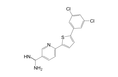 6-[5-(3,5-Dichlorophenyl)thiophen-2-yl]nicotinamidine