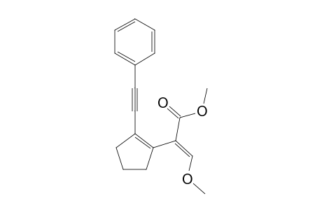 Methyl (E)-(2-phenylethynyl-1-cyclopentenyl)-3-methoxypropenoate