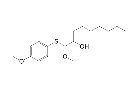 syn-1-Methoxy-1-((4-methoxyphenyl)thio)-2-hydroxynonane