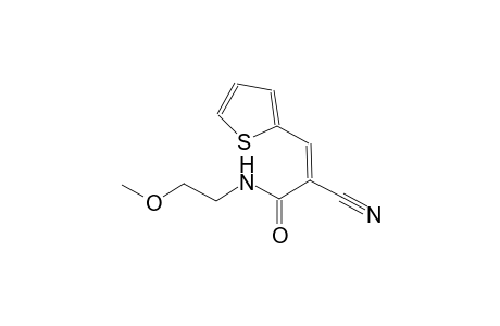 (2Z)-2-cyano-N-(2-methoxyethyl)-3-(2-thienyl)-2-propenamide