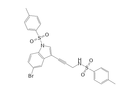 N-[3-(5-bromo-1-tosyl-indol-3-yl)prop-2-ynyl]-4-methyl-benzenesulfonamide