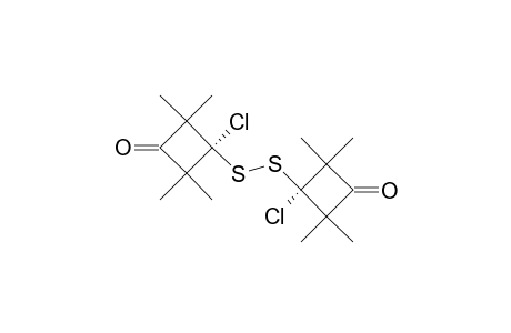 BIS-(1-CHLORO-2,2,4,4-TETRAMETHYL-3-OXOCYCLOBUTAN-1-YL)-DISULFIDE