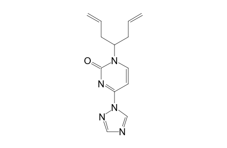 4-(1,2,4-TRIAZOL-1-YL)-1-(1,6-HEPTADIEN-4-YL)-PYRIMIDIN-2-(1H)-ONE