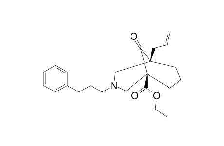 ETHYL-9-OXO-3-(3-PHENYLPROPYL)-5-(2-PROPENYL)-3-AZABICYCLO-[3.3.1]-NONANE-1-CARBOXYLATE