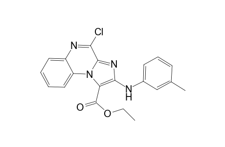 Ethyl 4-chloro-2-(m-tolylamino)imidazo[1,2-a]quinoxaline-1-carboxylate