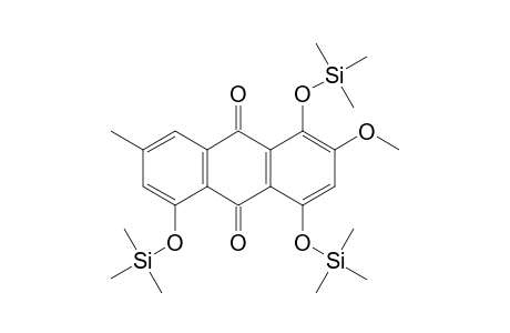 1,4,5-Trihydroxy-2-methoxy-7-methylanthraquinone triTMS
