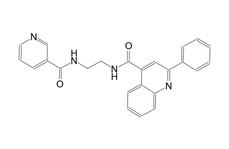 4-quinolinecarboxamide, 2-phenyl-N-[2-[(3-pyridinylcarbonyl)amino]ethyl]-