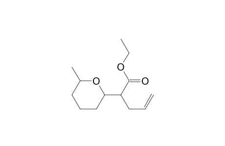 Ethyl (2-allyl-c-6-methyltetrahydro-r-2-pyranyl)acetate