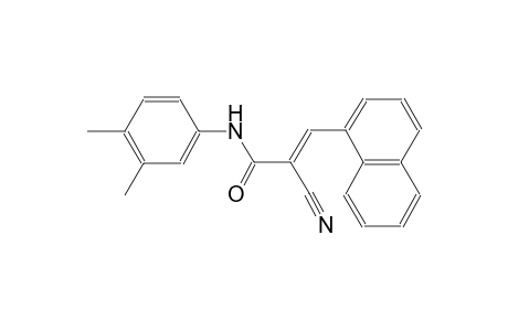 2-propenamide, 2-cyano-N-(3,4-dimethylphenyl)-3-(1-naphthalenyl)-,(2E)-