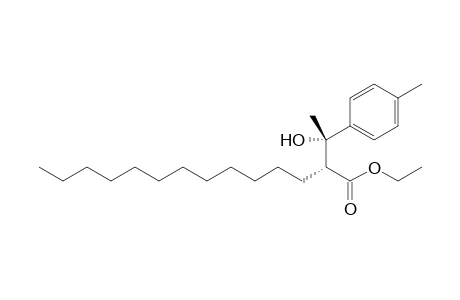 (2R*,3S*)-Ethyl 3-hydroxy-2-dodecanyl-3-(4-methylphenyl)butyrate
