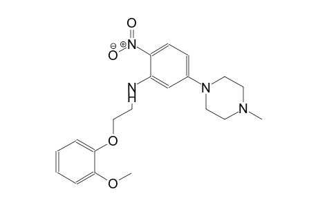 N-[2-(2-methoxyphenoxy)ethyl]-5-(4-methyl-1-piperazinyl)-2-nitroaniline