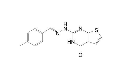 (E)-2-(2-(4-Methylbenzylidene)hydrazinyl)thieno[2,3-d]pyrimidin-4(3H)-one