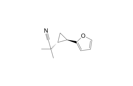 2-[(1R,2R)-2-(2-furyl)cyclopropyl]-2-methyl-propanenitrile