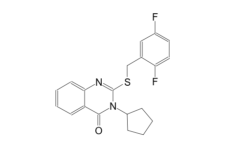 4(3H)-quinazolinone, 3-cyclopentyl-2-[[(2,5-difluorophenyl)methyl]thio]-