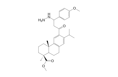 Methyl 12-[ 3'-hydrazino-3'-(4''-(methoxyphenyl)propanoyl]dehydroabietate