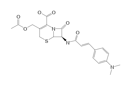 7-BETA-(4-DIMETHYLAMINOCINNAMOYL)-AMINO-3-ACETOXYMETHYL-CEPHALOSPORINE