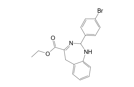 Ethyl 2-(4-bromophenyl)-1,2-dihydro-1,3-benzodiazepine-4-carboxylate
